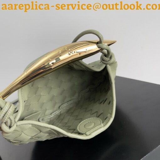 Replica Bottega Veneta Sardine Mini Bag in Travertine Intrecciato Lambskin 7