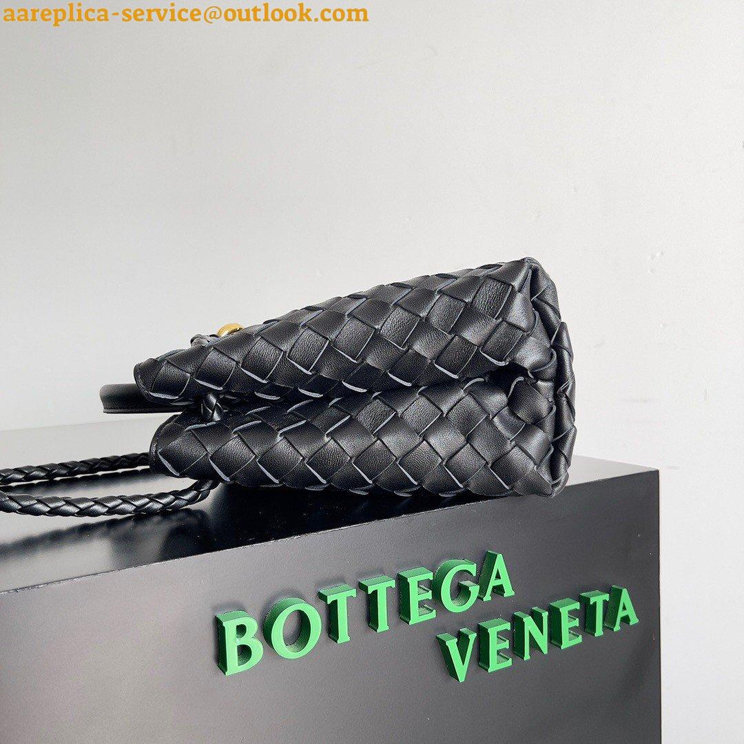 Replica Bottega Veneta Andiamo Small East/West Bag In Black Intrecciato Lambskin 2 Replica Bottega Veneta Andiamo Small East/West Bag In Black Intrecciato Lambskin 2