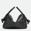 Replica Bottega Veneta Small Loop Crossbody Bag In Sauge Intrecciato Lambskin 11