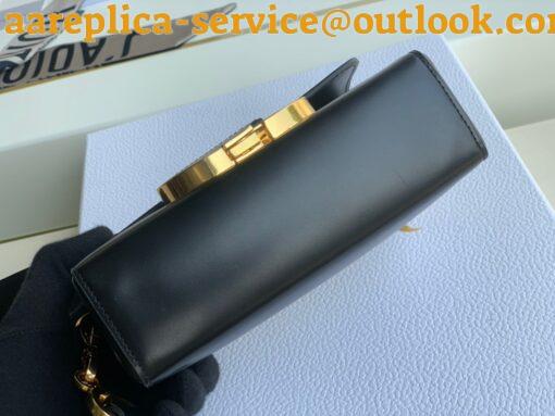 Replica Dior 30 Montaigne Avenue Bag In Black Box Calfskin 3