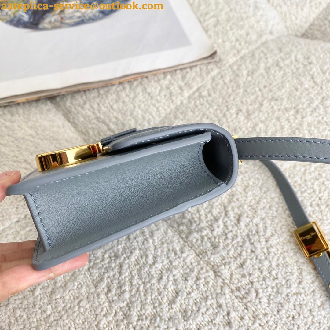 Replica Dior 30 Montaigne Micro Bag In Grey Box Calfskin 15 Replica Dior 30 Montaigne Micro Bag In Grey Box Calfskin 15