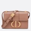 Replica Dior 30 Montaigne Box Bag In Blue Dior Oblique Canvas 12
