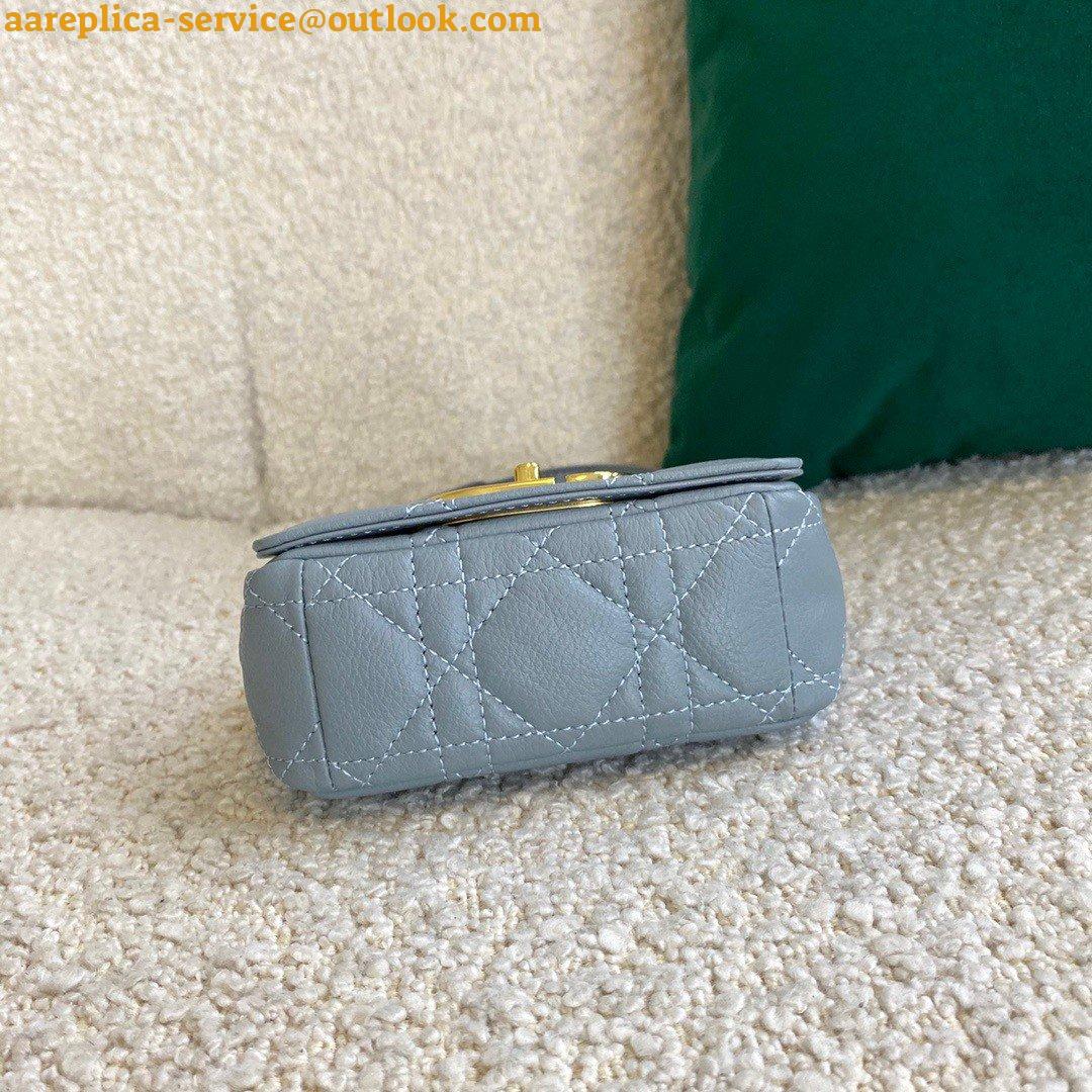 Replica Dior Caro Micro Bag In Blue Cannage Calfskin 3 Replica Dior Caro Micro Bag In Blue Cannage Calfskin 3