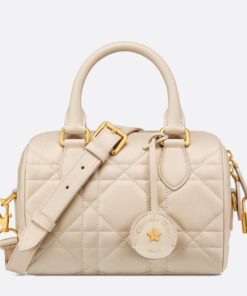 Replica Dior Groove 20 Bag in Dusty Ivory Macrocannage Calfskin