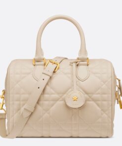 Replica Dior Groove 25 Bag in Dusty Ivory Macrocannage Calfskin