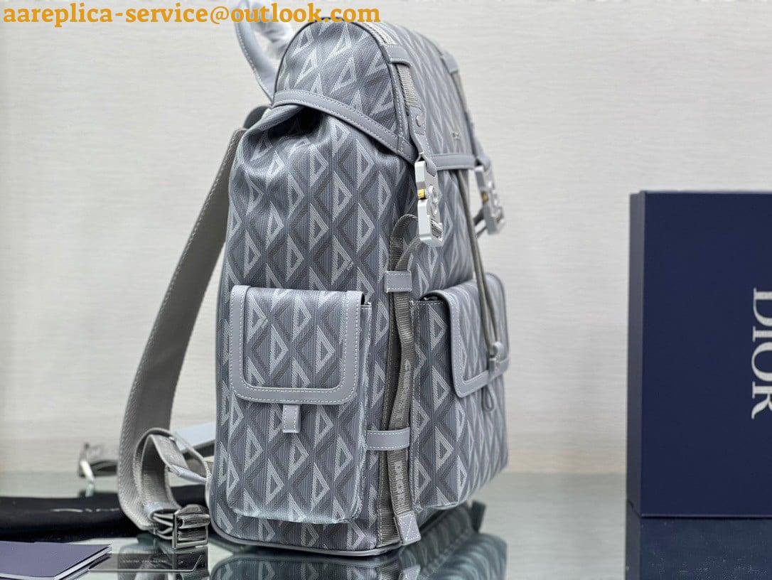 Replica Dior Hit the Road Backpack In Gray CD Diamond Canvas 3 Replica Dior Hit the Road Backpack In Gray CD Diamond Canvas 3