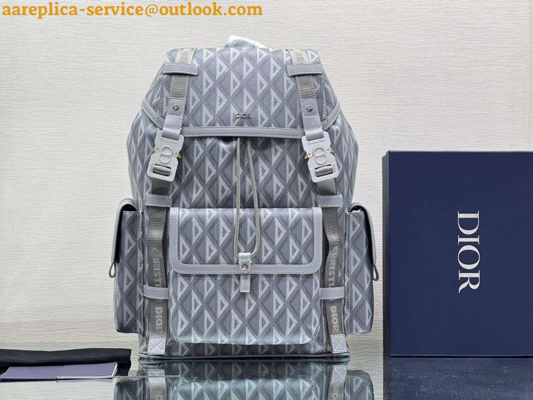 Replica Dior Hit the Road Backpack In Gray CD Diamond Canvas 7 Replica Dior Hit the Road Backpack In Gray CD Diamond Canvas 7