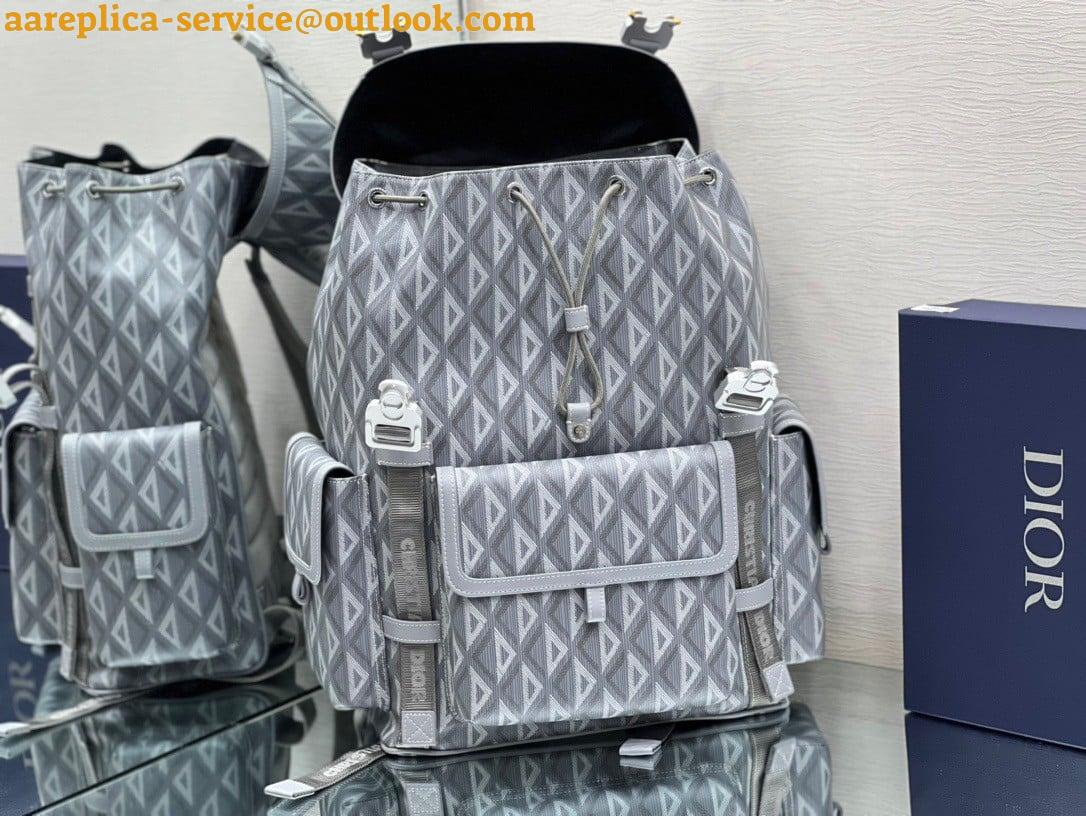 Replica Dior Hit the Road Backpack In Gray CD Diamond Canvas 10 Replica Dior Hit the Road Backpack In Gray CD Diamond Canvas 10
