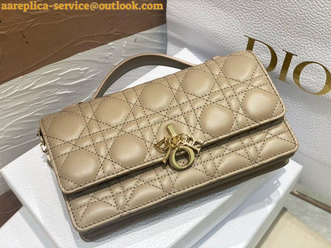 Replica Dior Miss Dior Mini Bag In Beige Cannage Lambskin 4 Replica Dior Miss Dior Mini Bag In Beige Cannage Lambskin 4