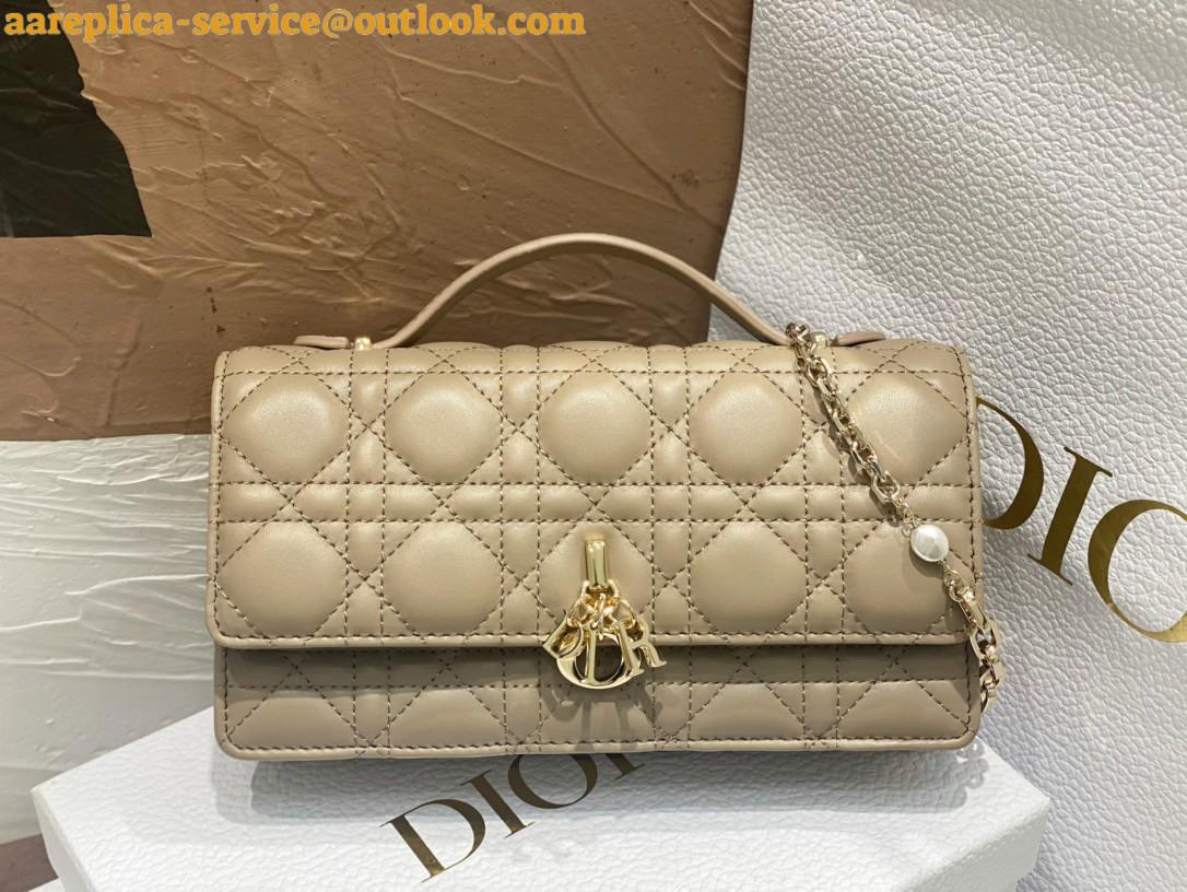 Replica Dior Miss Dior Mini Bag In Beige Cannage Lambskin 8 Replica Dior Miss Dior Mini Bag In Beige Cannage Lambskin 8