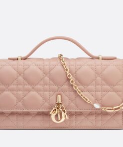 Replica Dior Miss Dior Mini Bag In Poudre Cannage Lambskin 2