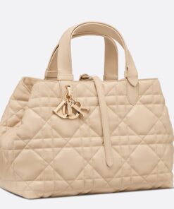 Replica Dior Toujours Medium Bag in Beige Macrocannage Calfskin Replica Dior Toujours Medium Bag in Beige Macrocannage Calfskin