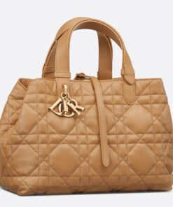 Replica Dior Toujours Medium Bag in Tan Macrocannage Calfskin