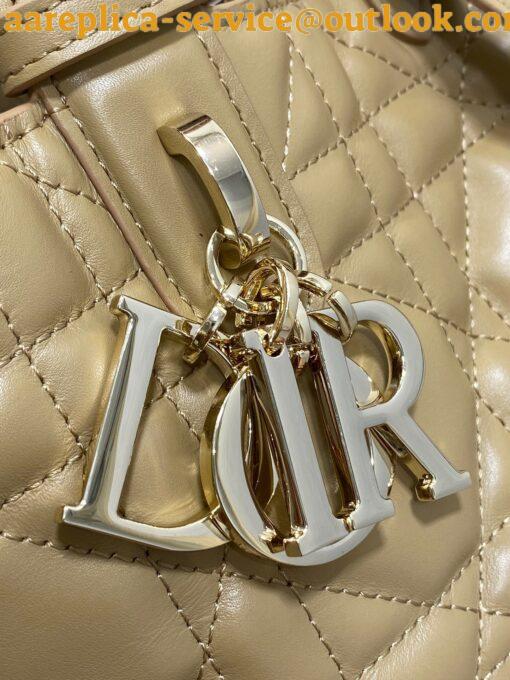 Replica Dior Toujours Small Bag in Tan Macrocannage Calfskin 7