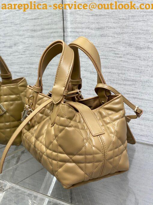 Replica Dior Toujours Small Bag in Tan Macrocannage Calfskin 8