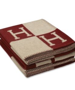 Replica Hermes Avalon Throw Blanket in Fuchsia Wool and Cashmere 2