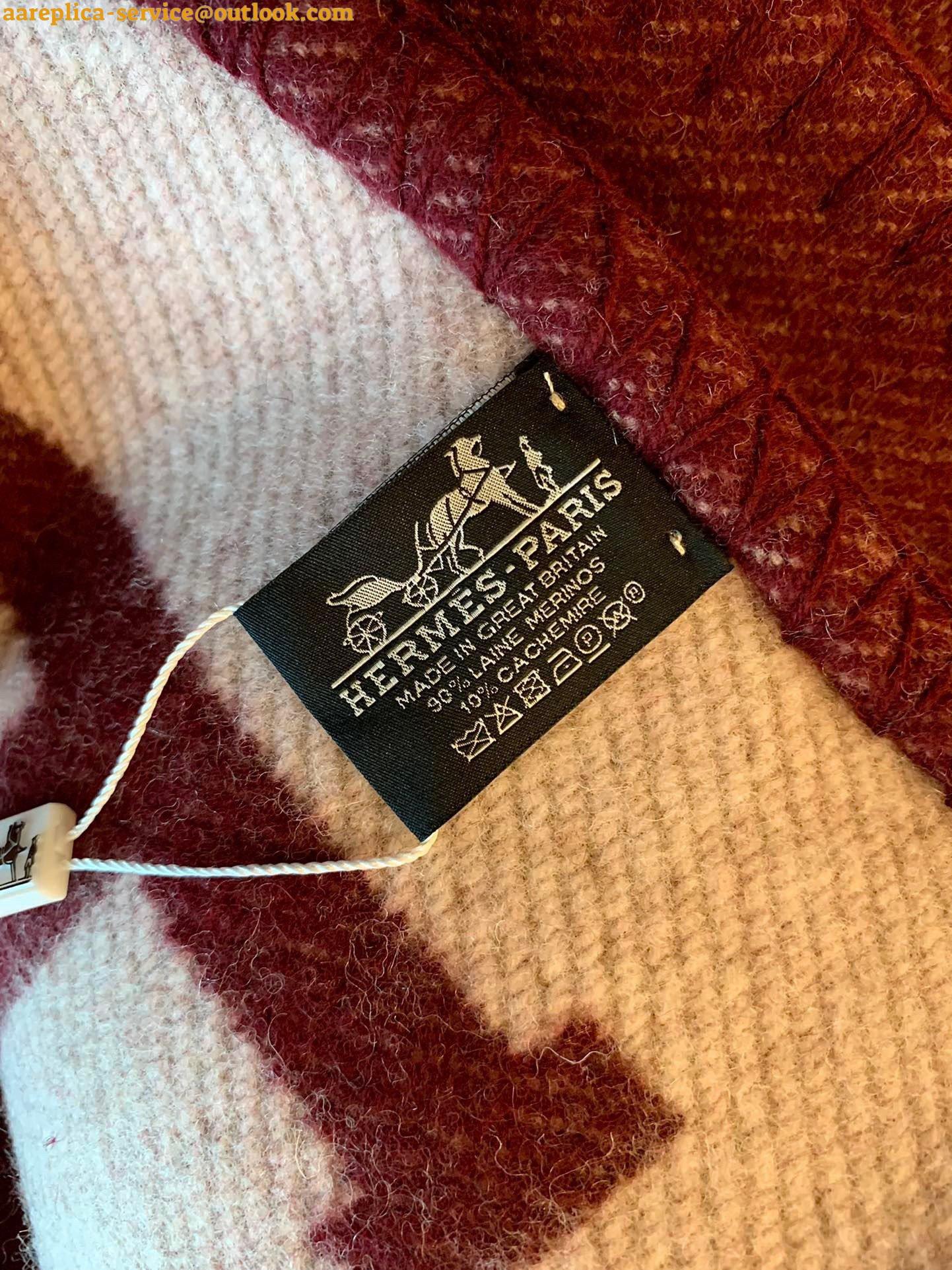 Replica Hermes Avalon Throw Blanket in Fuchsia Wool and Cashmere 9 Replica Hermes Avalon Throw Blanket in Fuchsia Wool and Cashmere 9