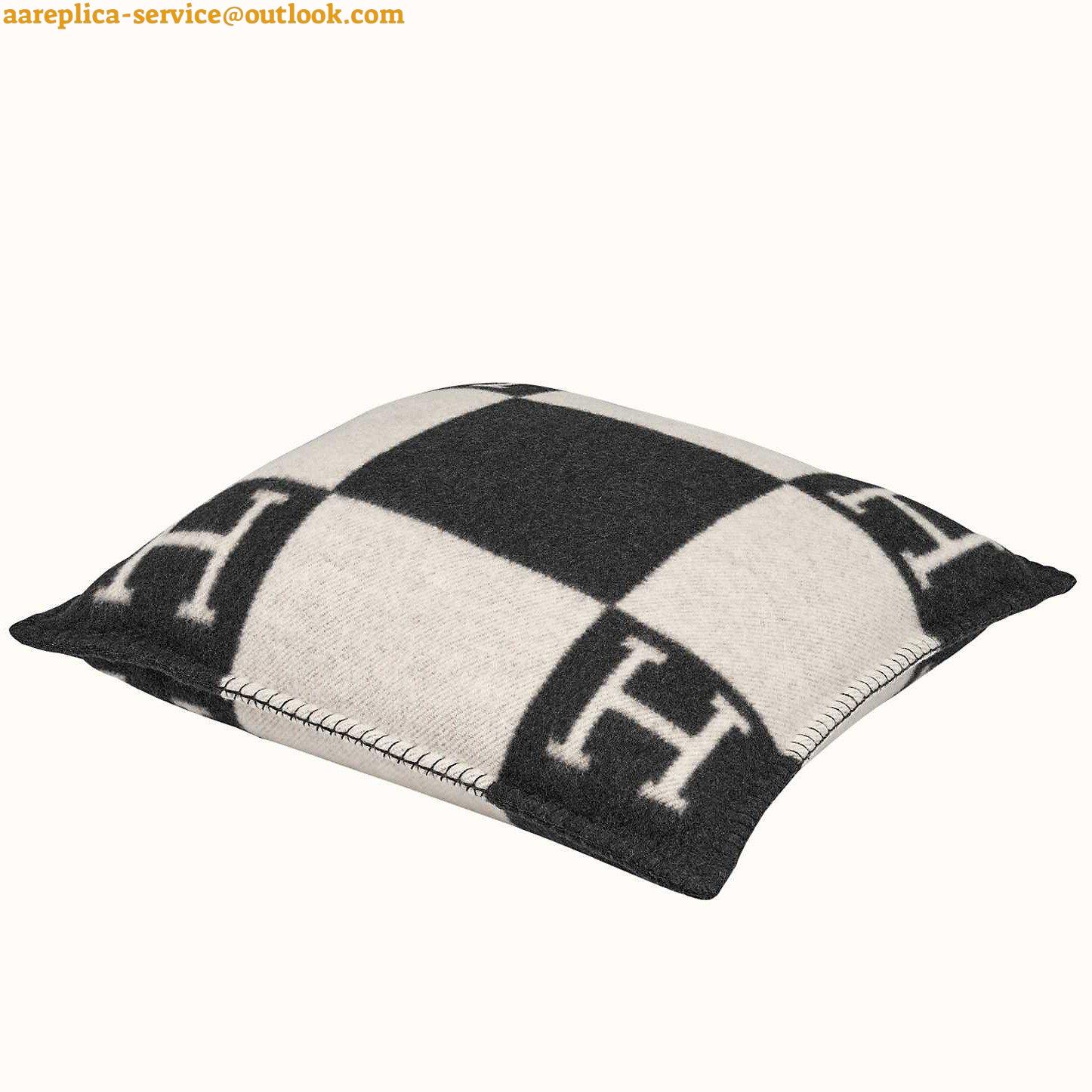 Replica Hermes Black Small Avalon Pillow Cover Replica Hermes Black Small Avalon Pillow Cover