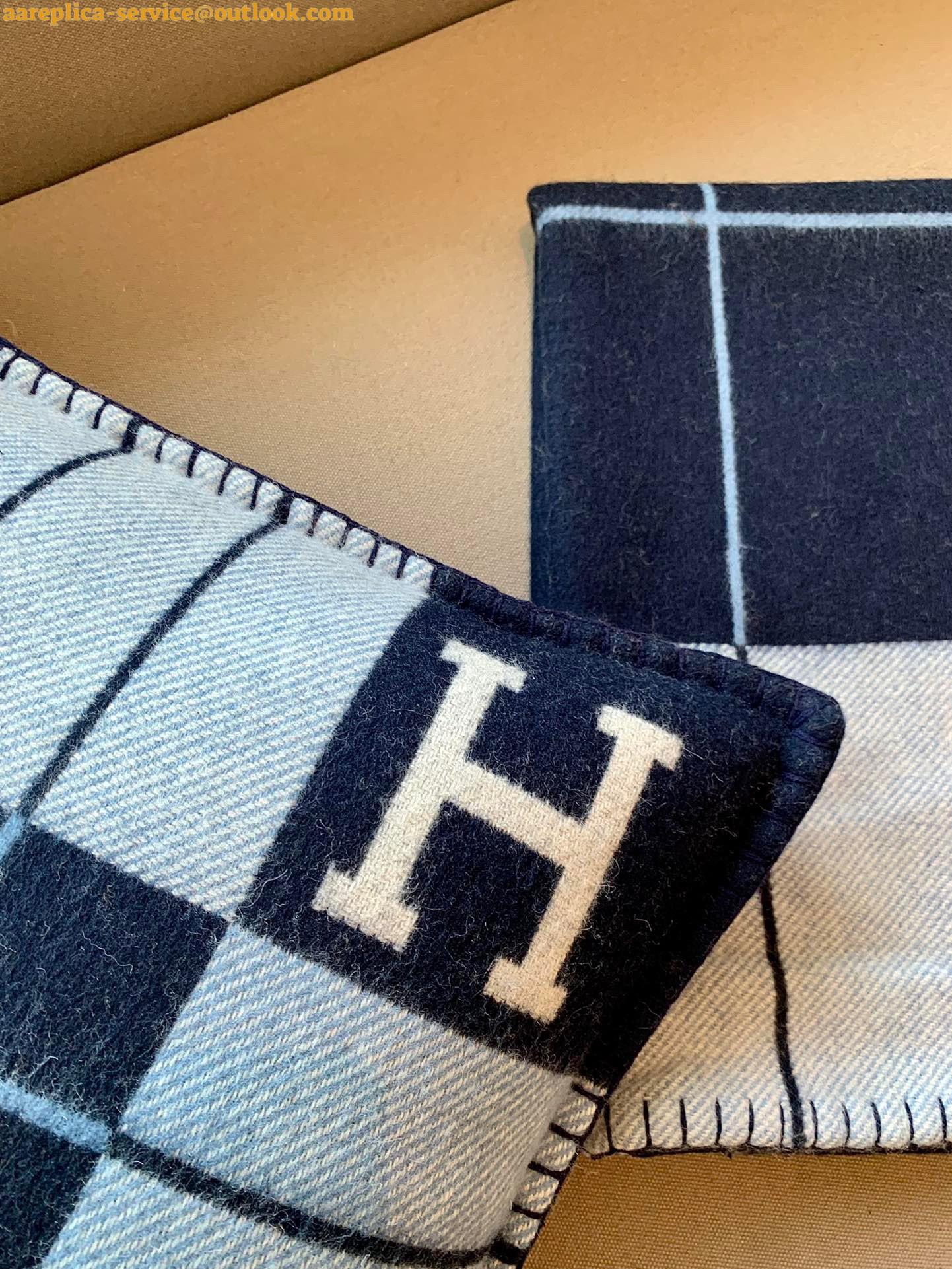 Replica Hermes Blue Small Avalon III Pillow Cover 5 Replica Hermes Blue Small Avalon III Pillow Cover 5