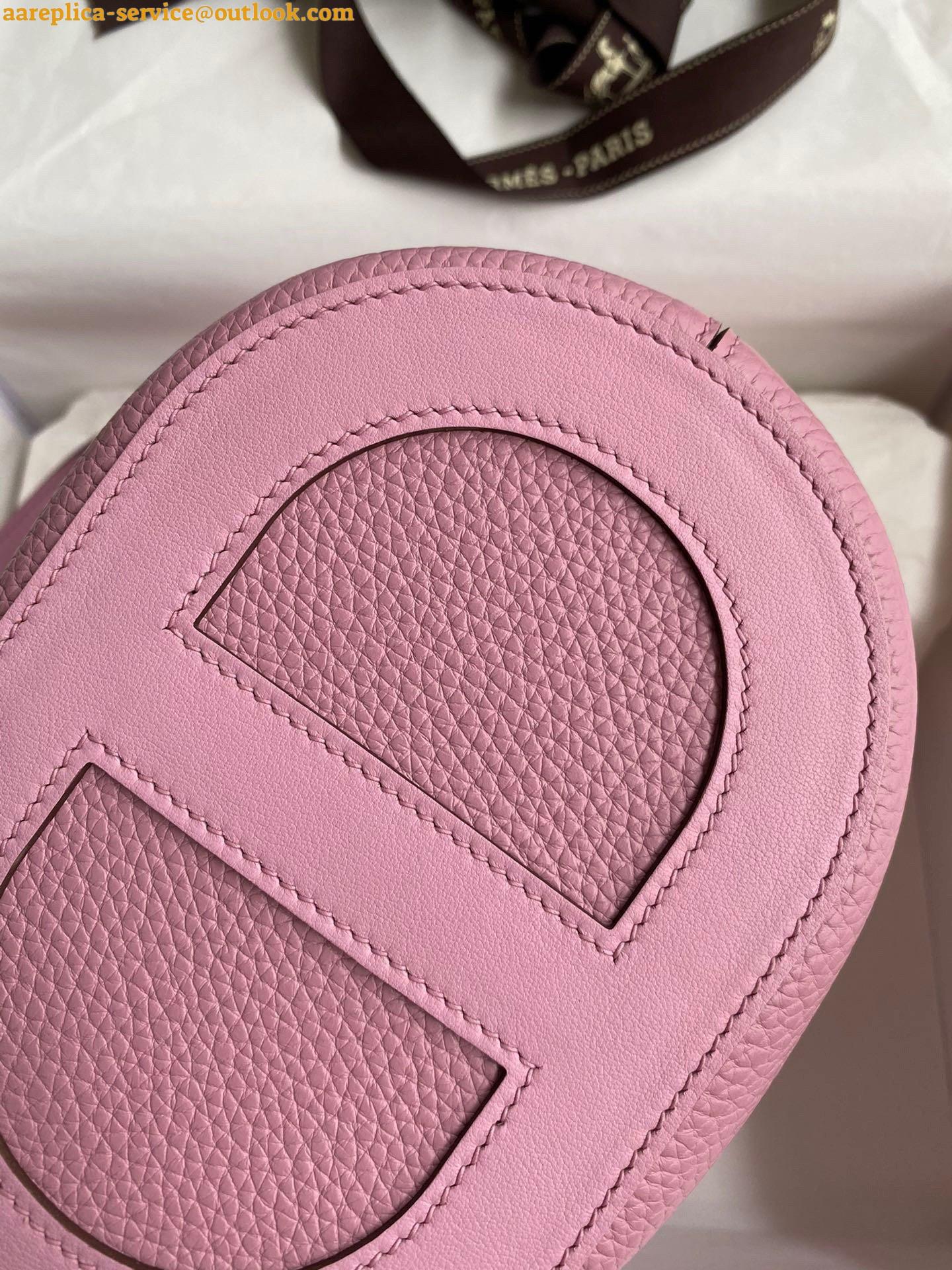 Replica Hermes In The Loop 18 Handmade Bag in Mauve Sylvestre Clemence Leather 9 Replica Hermes In The Loop 18 Handmade Bag in Mauve Sylvestre Clemence Leather 9