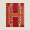 Replica Hermes Avalon Epopee Blanket in Mandarine Wool and Cashmere 12