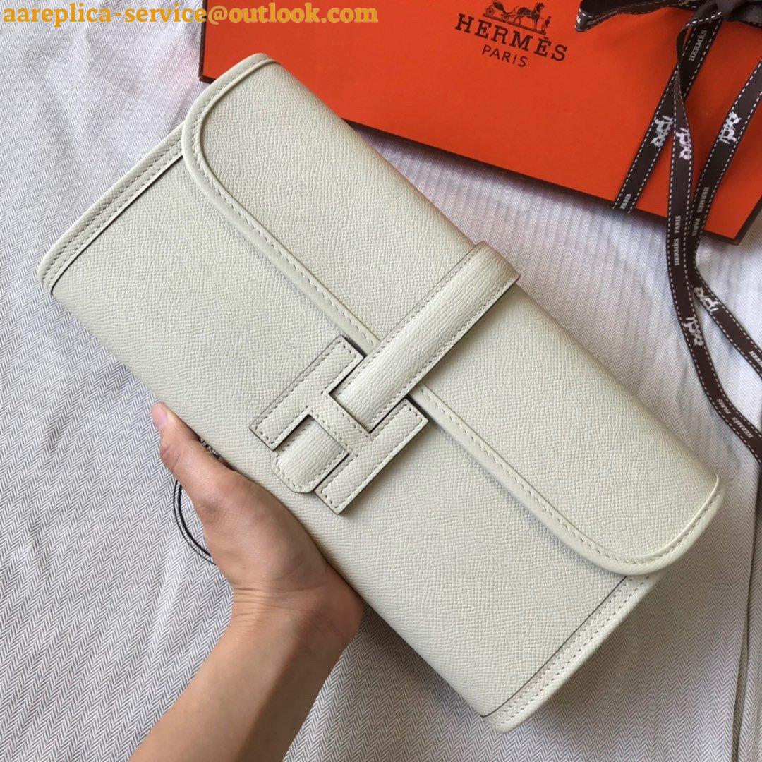 Replica Hermes Jige Elan 29 Clutch Bag In Beton Epsom Leather 4 Replica Hermes Jige Elan 29 Clutch Bag In Beton Epsom Leather 4