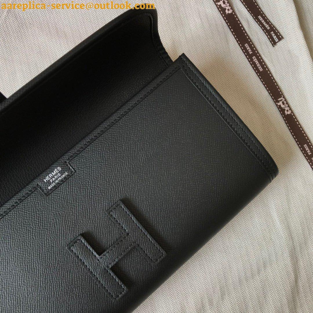 Replica Hermes Jige Elan 29 Clutch Bag In Black Epsom Leather Replica Hermes Jige Elan 29 Clutch Bag In Black Epsom Leather