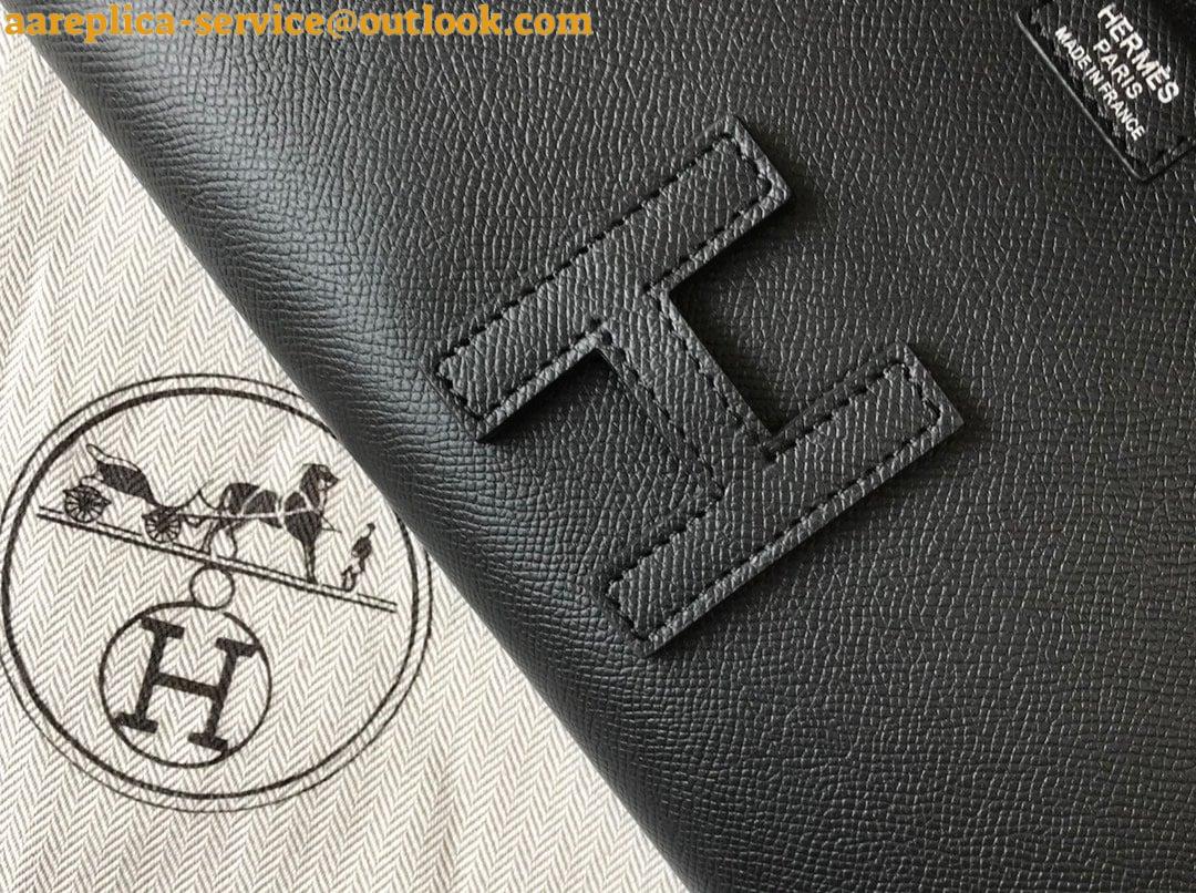 Replica Hermes Jige Elan 29 Clutch Bag In Black Epsom Leather 6 Replica Hermes Jige Elan 29 Clutch Bag In Black Epsom Leather 6