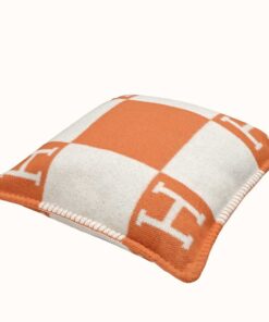 Replica Hermes Orange Small Avalon Pillow Cover Replica Hermes Orange Small Avalon Pillow Cover