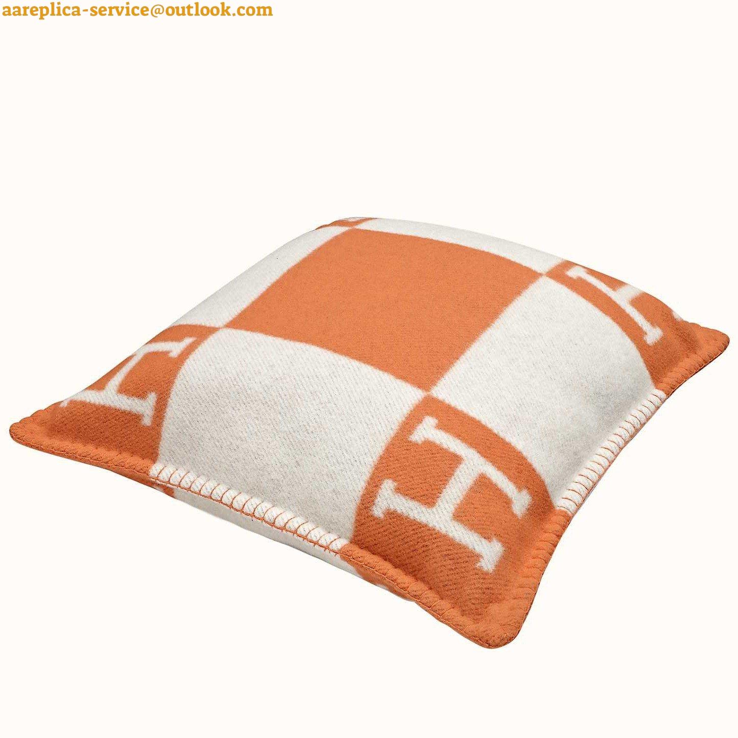 Replica Hermes Orange Small Avalon Pillow Cover 2 Replica Hermes Orange Small Avalon Pillow Cover 2