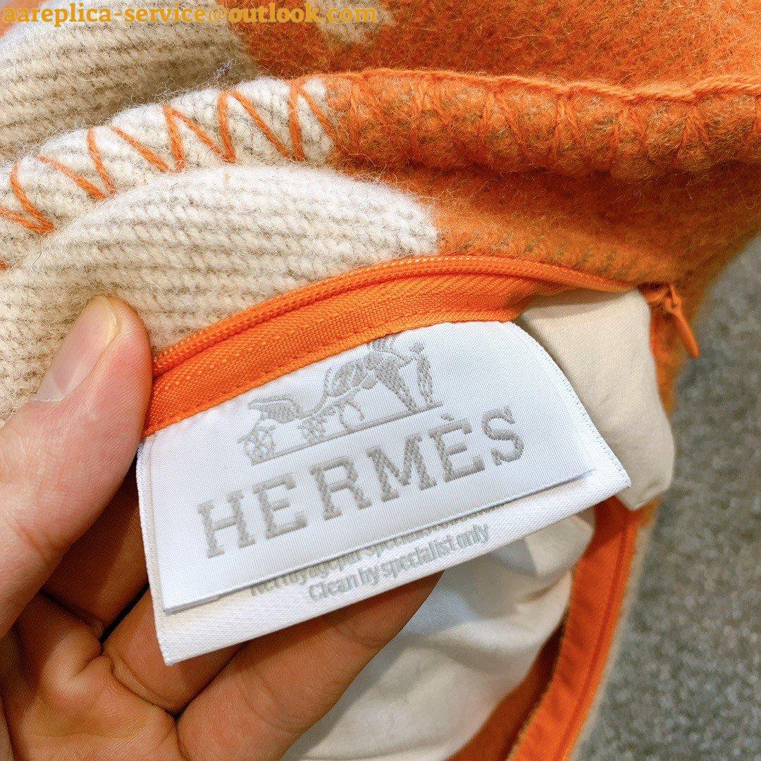 Replica Hermes Orange Small Avalon Pillow Cover 4 Replica Hermes Orange Small Avalon Pillow Cover 4