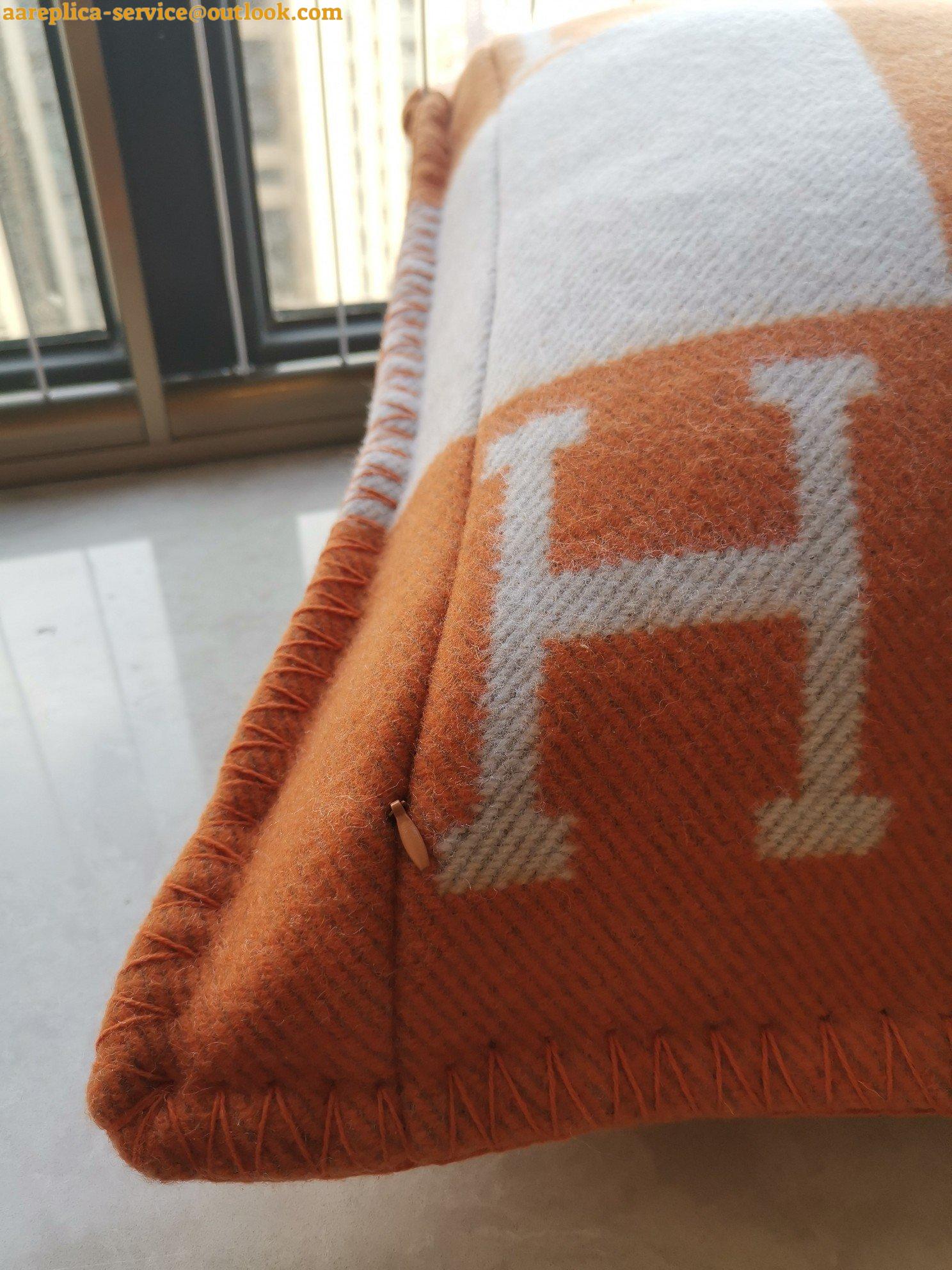 Replica Hermes Orange Small Avalon Pillow Cover 5 Replica Hermes Orange Small Avalon Pillow Cover 5