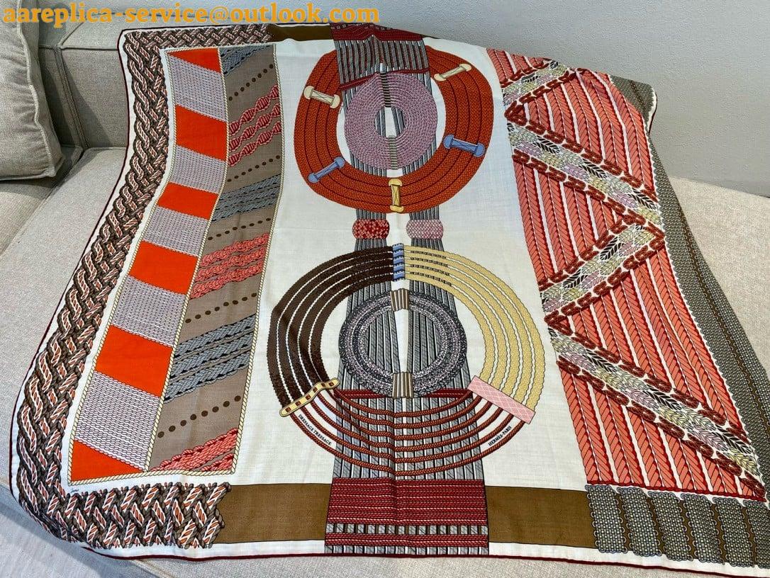 Replica Hermes Rose/Naturel Dressage Tressage Shawl 140 7 Replica Hermes Rose/Naturel Dressage Tressage Shawl 140 7