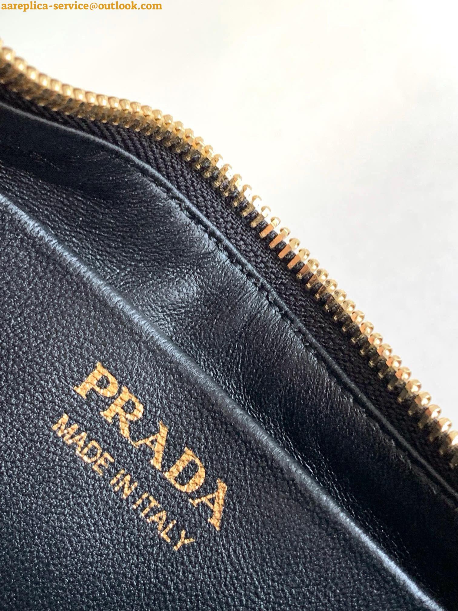 Replica Prada Arque Shoulder Bag with Flap in Black Leather 7 Replica Prada Arque Shoulder Bag with Flap in Black Leather 7
