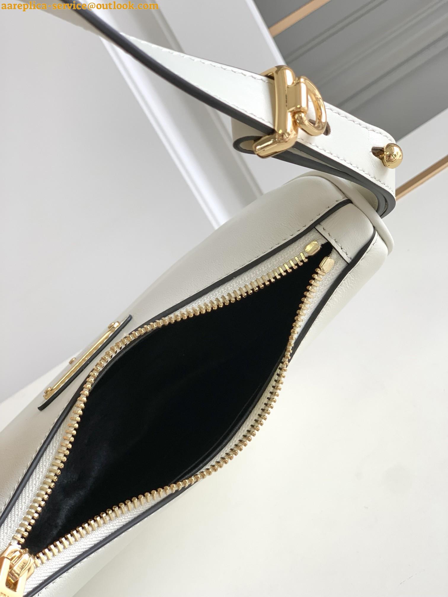 Replica Prada Arque Shoulder Bag with Flap in White Leather 11 Replica Prada Arque Shoulder Bag with Flap in White Leather 11