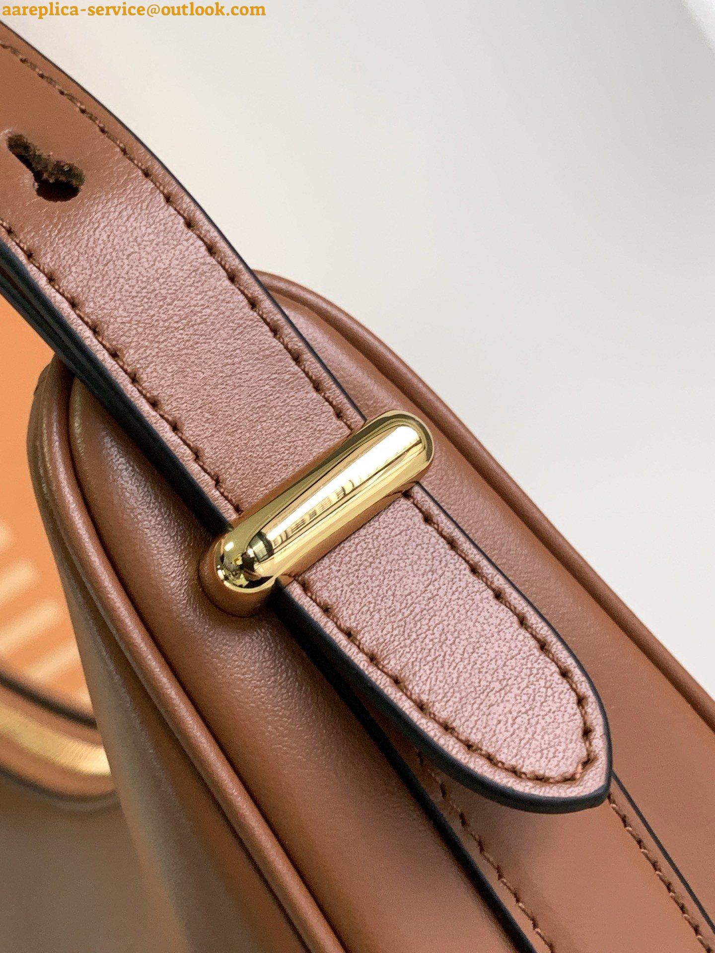 Replica Prada Arque Shoulder Bag with Flap in Brown Leather 7 Replica Prada Arque Shoulder Bag with Flap in Brown Leather 7