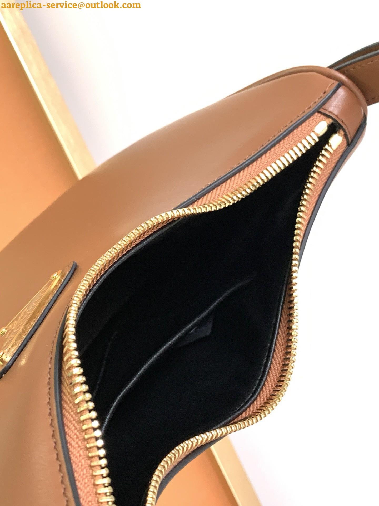 Replica Prada Arque Shoulder Bag with Flap in Brown Leather 11 Replica Prada Arque Shoulder Bag with Flap in Brown Leather 11