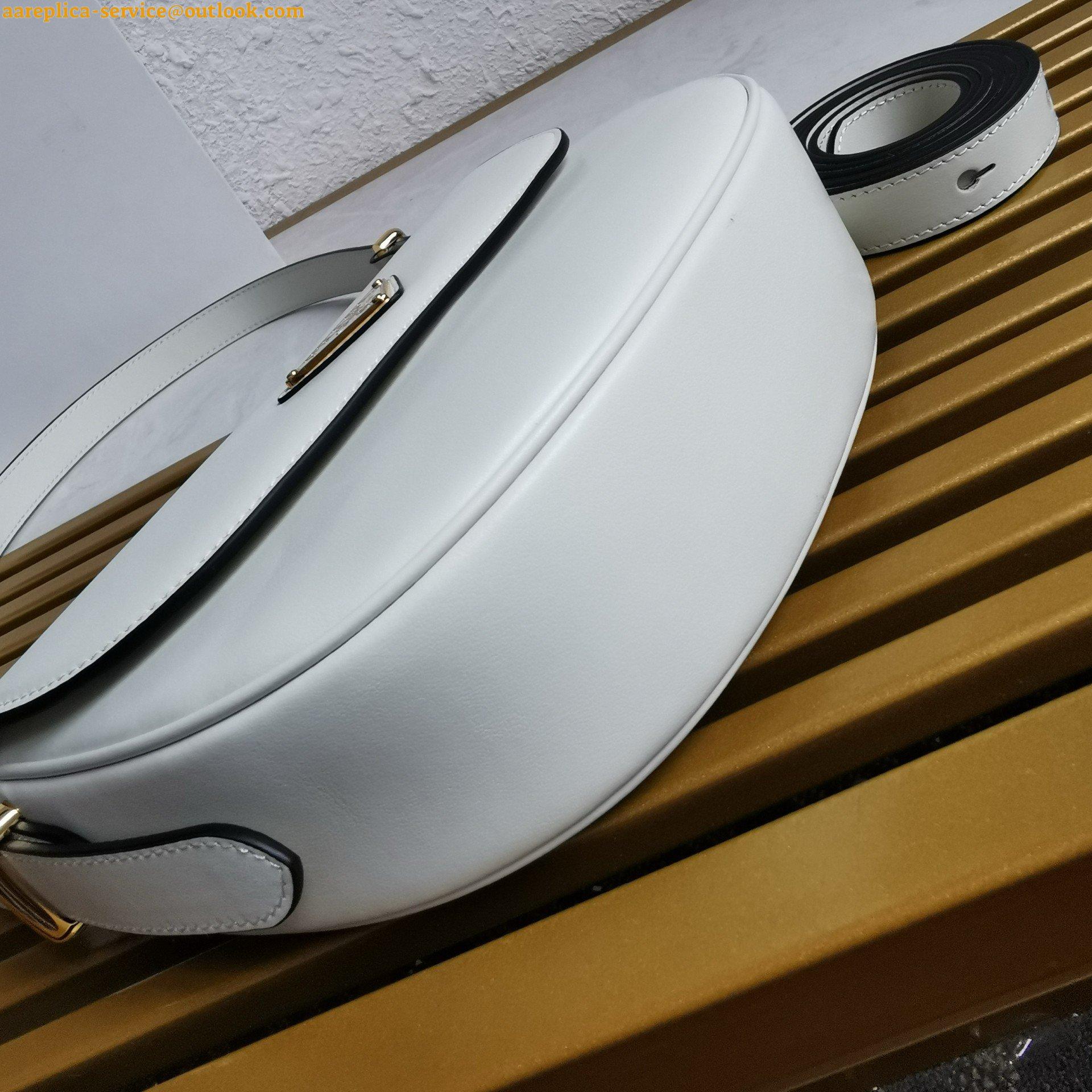 Replica Prada Arque Shoulder Bag with Flap in White Leather 27 Replica Prada Arque Shoulder Bag with Flap in White Leather 27