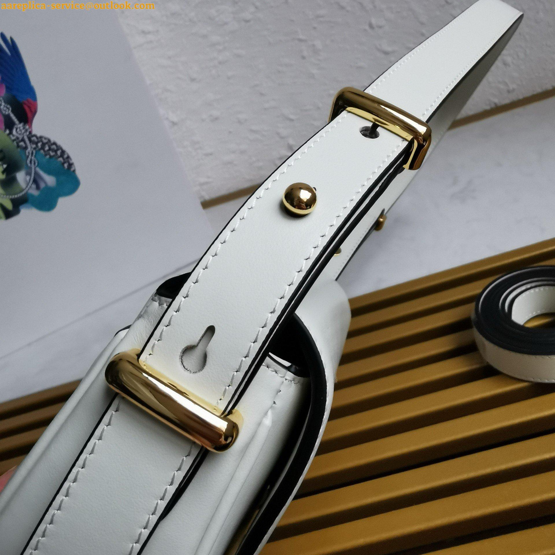 Replica Prada Arque Shoulder Bag with Flap in White Leather 28 Replica Prada Arque Shoulder Bag with Flap in White Leather 28