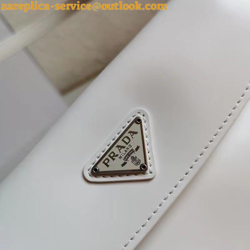 Replica Prada Cleo Flap Bag In White Brushed Leather 3 Replica Prada Cleo Flap Bag In White Brushed Leather 3