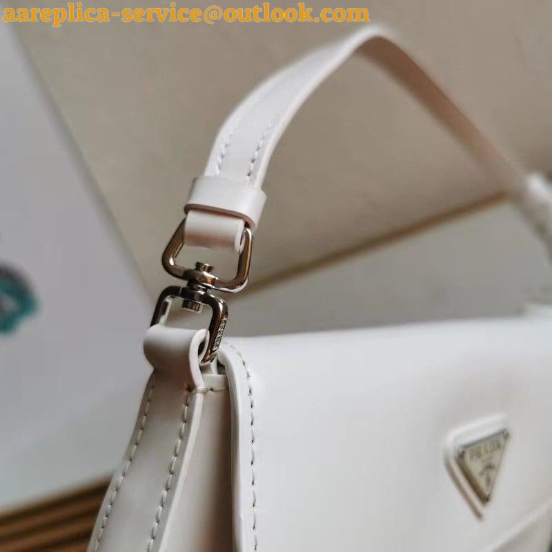 Replica Prada Cleo Flap Bag In White Brushed Leather 4 Replica Prada Cleo Flap Bag In White Brushed Leather 4