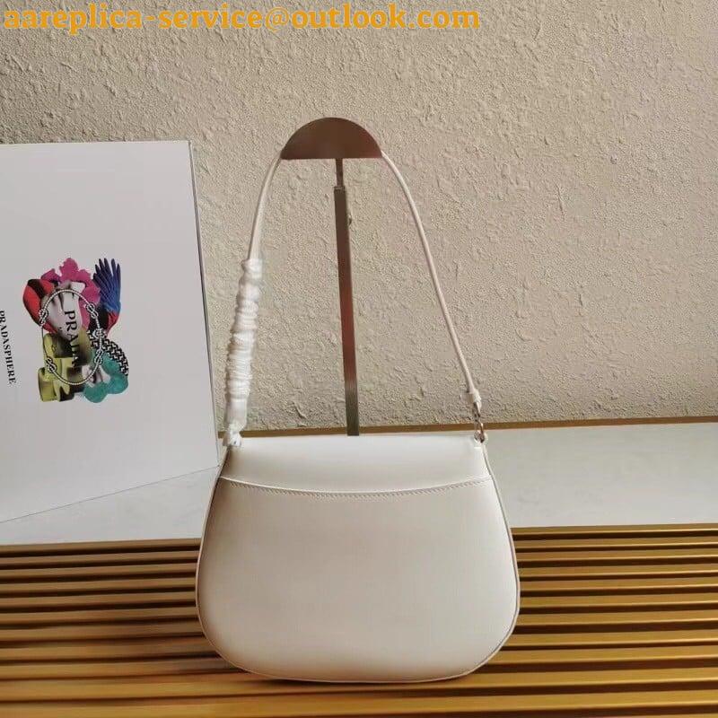 Replica Prada Cleo Flap Bag In White Brushed Leather 7 Replica Prada Cleo Flap Bag In White Brushed Leather 7