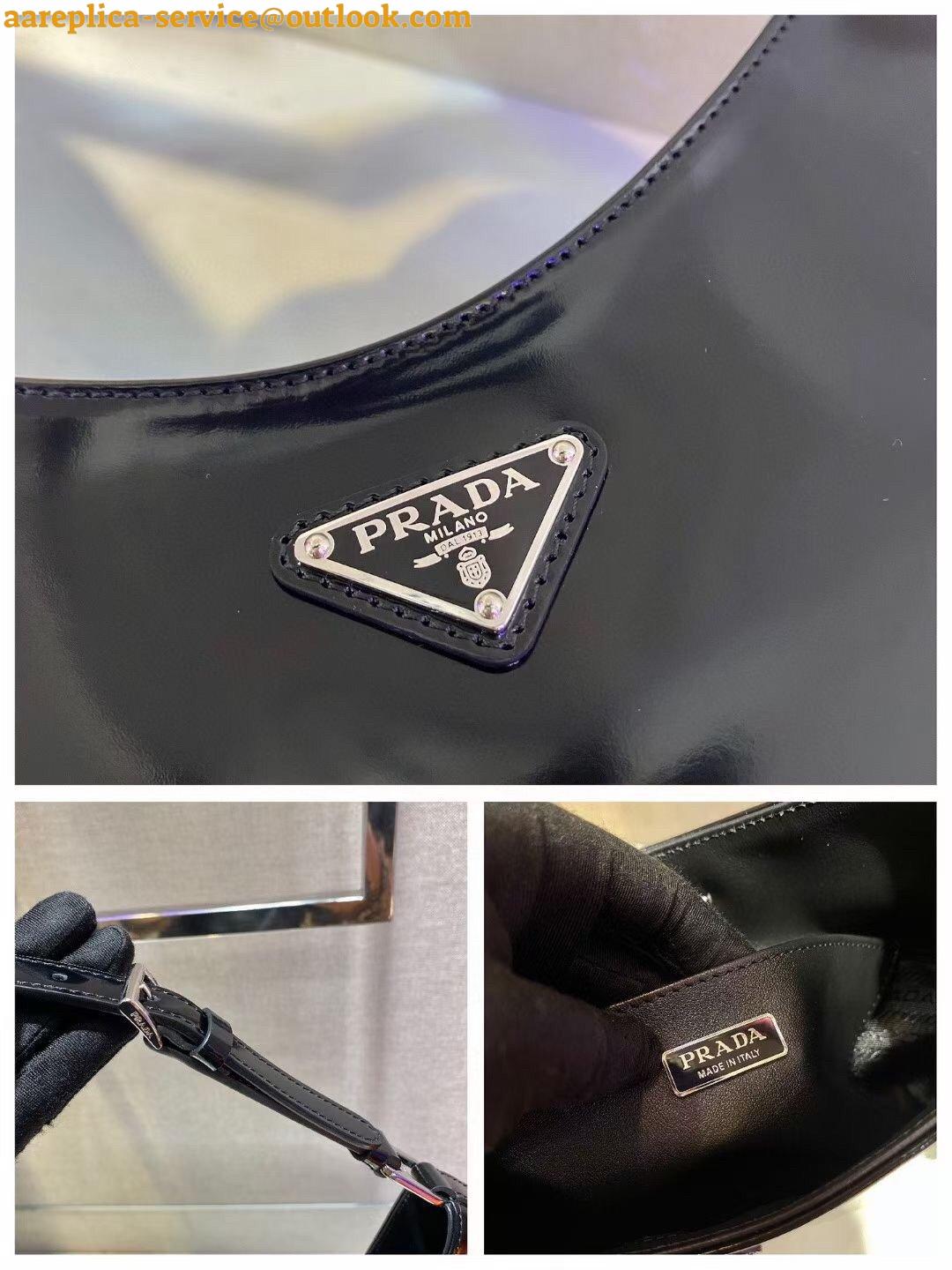 Replica Prada Cleo Large Bag In Black Brushed Leather 7 Replica Prada Cleo Large Bag In Black Brushed Leather 7