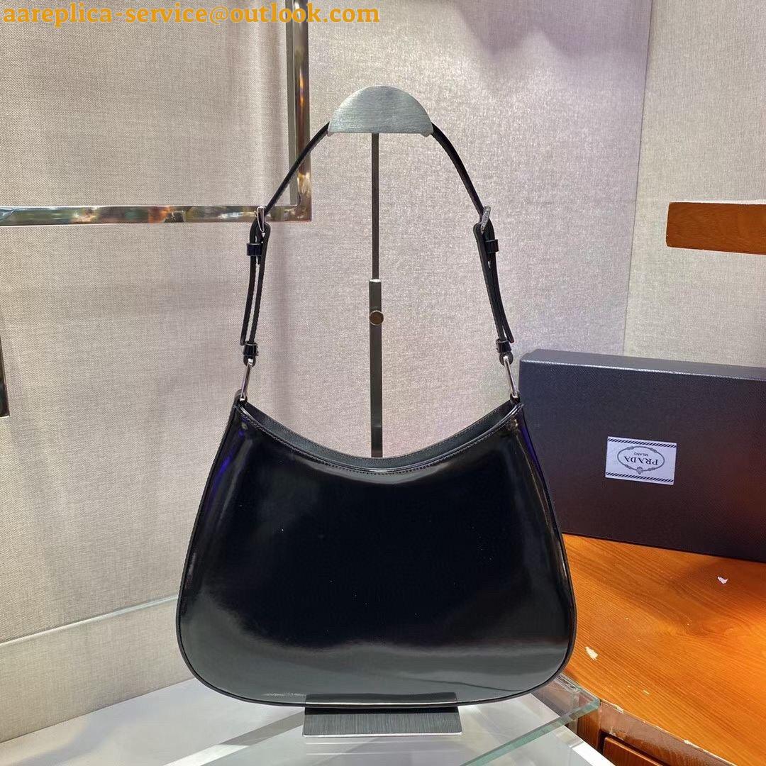Replica Prada Cleo Large Bag In Black Brushed Leather 9 Replica Prada Cleo Large Bag In Black Brushed Leather 9