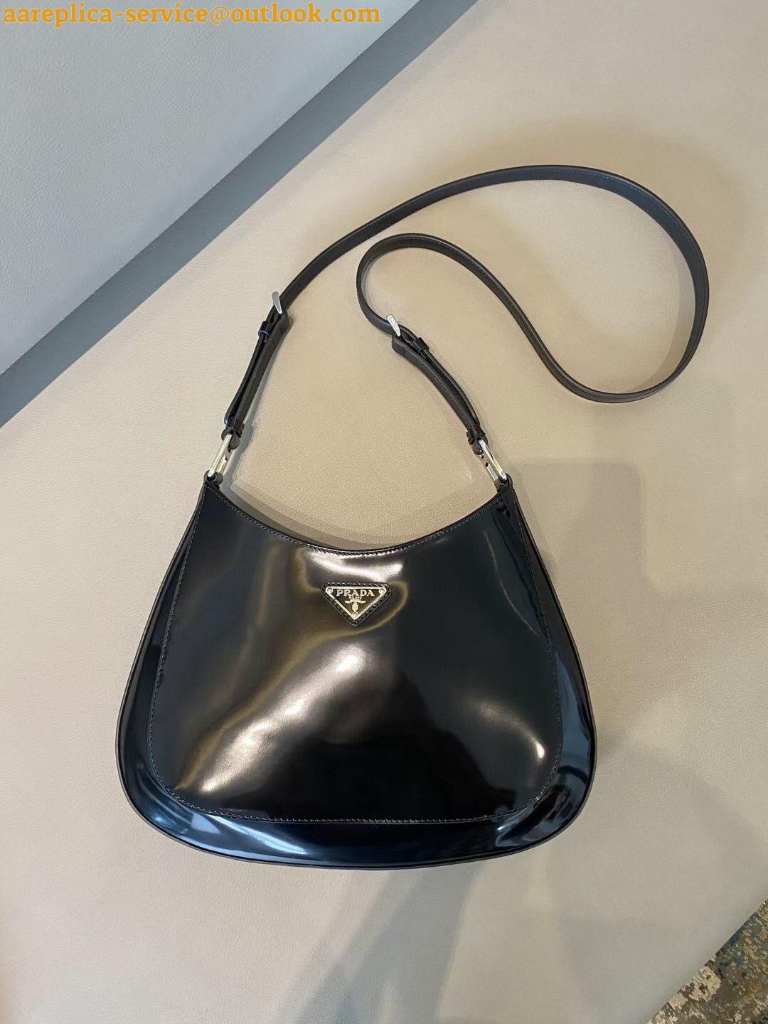 Replica Prada Cleo Large Bag In Black Brushed Leather 10 Replica Prada Cleo Large Bag In Black Brushed Leather 10