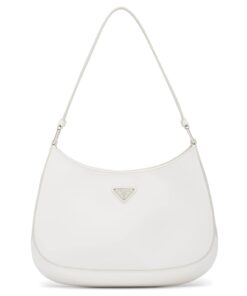 Replica Prada Cleo Small Bag In White Brushed Leather 2