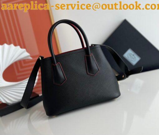 Replica Prada Double Mini Bag In Black Saffiano Leather 2