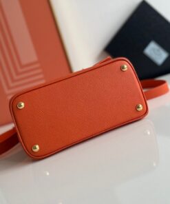 Replica Prada Double Mini Bag In Orange Saffiano Leather Replica Prada Double Mini Bag In Orange Saffiano Leather