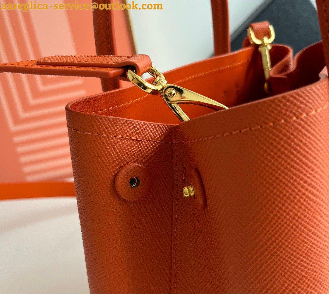Replica Prada Double Mini Bag In Orange Saffiano Leather 6 Replica Prada Double Mini Bag In Orange Saffiano Leather 6