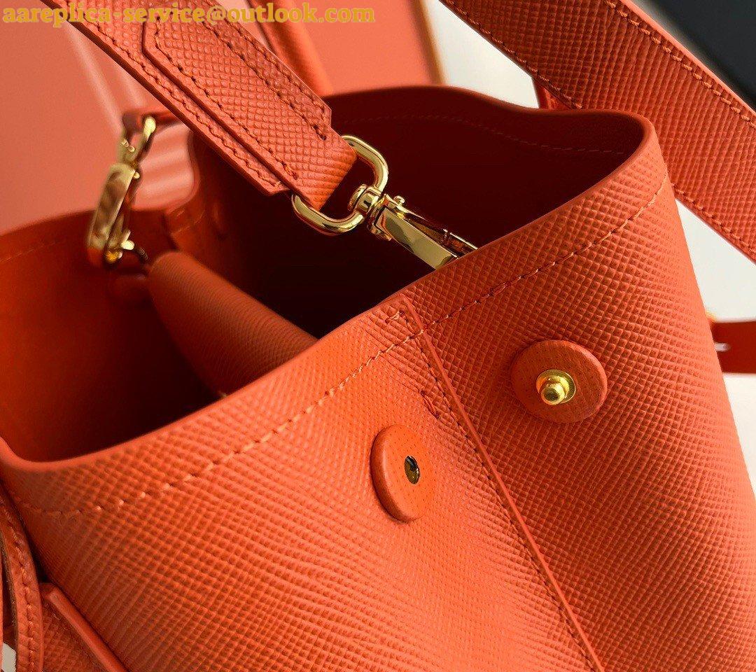 Replica Prada Double Mini Bag In Orange Saffiano Leather 7 Replica Prada Double Mini Bag In Orange Saffiano Leather 7